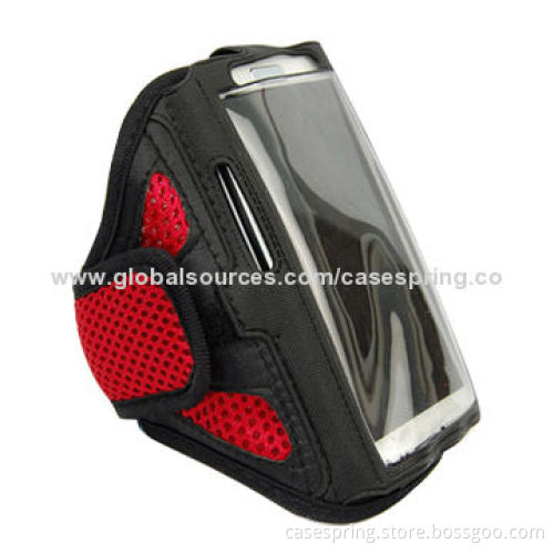 Sporty Armband for iPhone 5/5S, Made of Neoprene and Nylon, Various Colors Available